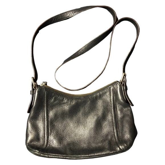 KATE Spade Black Leather Crossbody Bag Retro Classic - Picture 2 of 16